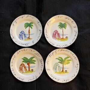 Mario Luca Giusti ‘St. Topez/St. Barts/Tahiti/Bali’ Salad/Dessert Plates 8”